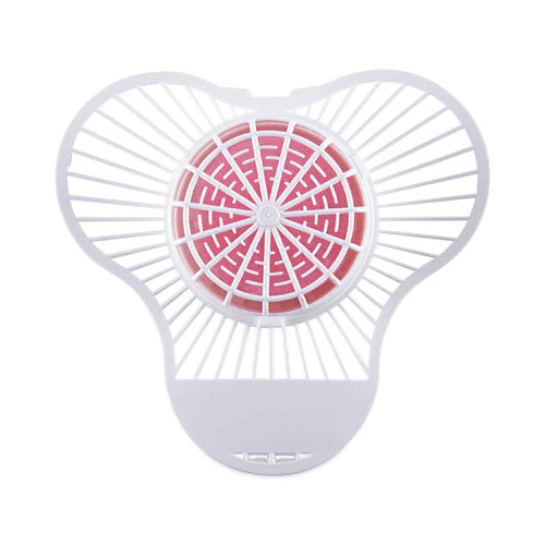 Urinal Screen With Para Deodorizer Block, Cherry Scent, 3 Oz, Red/white, 12/box - Image 1