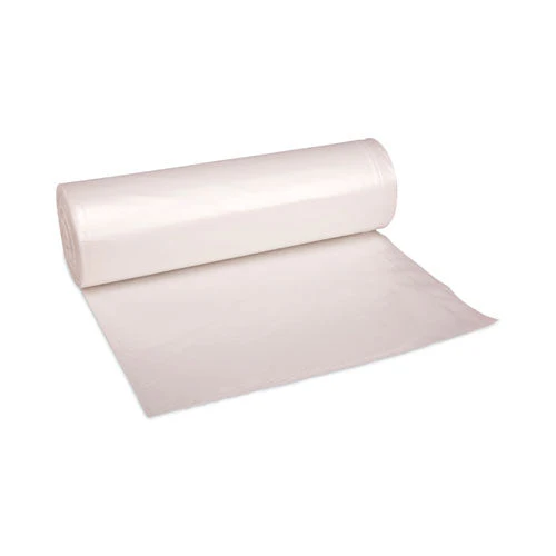 High Density Industrial Can Liners Coreless Rolls, 45 Gal, 13 Mic, 40 X 48, Natural, 25 Bags/roll, 10 Rolls/carton - Image 1