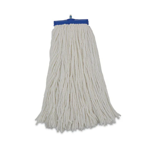 Cut-end Lie-flat Mop Head, Rayon, 16oz, White, 12/carton - Image 1