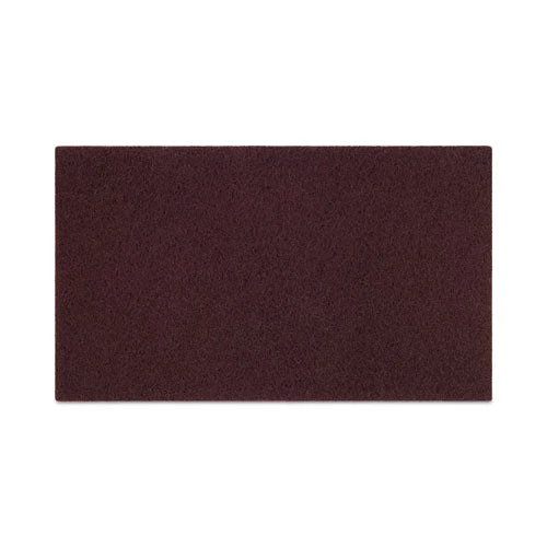Deep Scrub Pads, 20 X 14, Maroon, 10/carton - Image 1