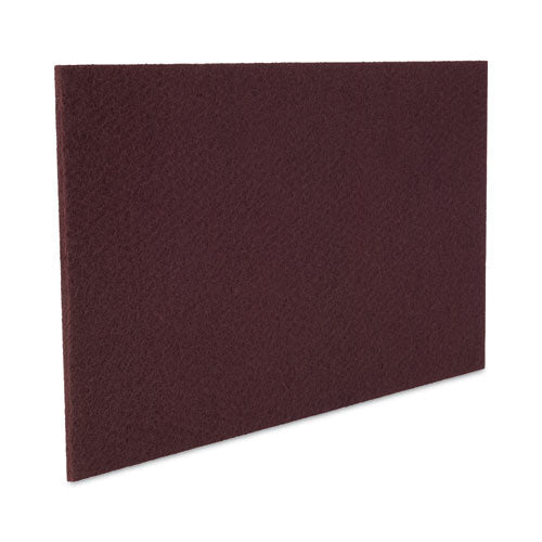 Deep Scrub Pads, 20 X 14, Maroon, 10/carton - Image 2