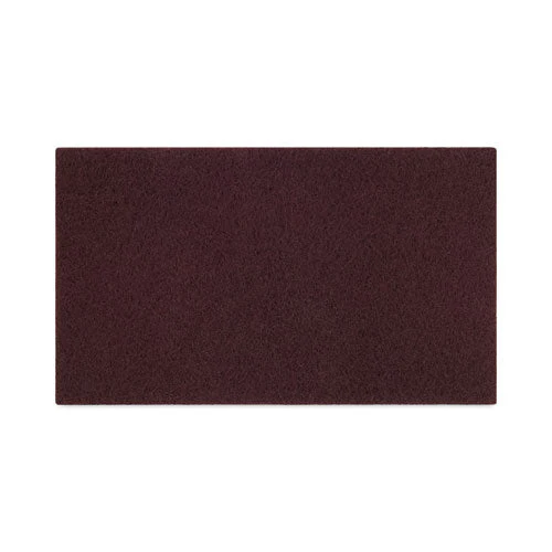 Deep Scrub Pads, 28 X 14, Maroon, 10/carton - Image 1