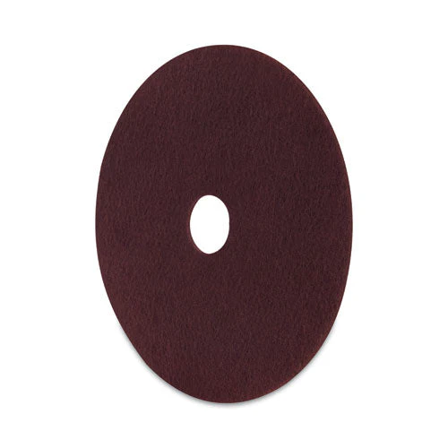 Deep Scrub Pads, 20" Diameter, Maroon, 10/carton - Image 3