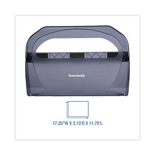 Toilet Seat Cover Dispenser, 17.25 X 3.13 X 11.75, Smoke Black - Image 2