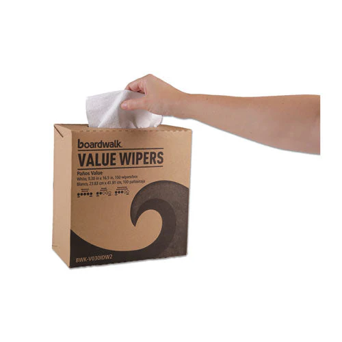 Drc Wipers, 9.33 X 16.5, White, 100 Dispenser Packs, 9 Dispenser Packs/carton - Image 2