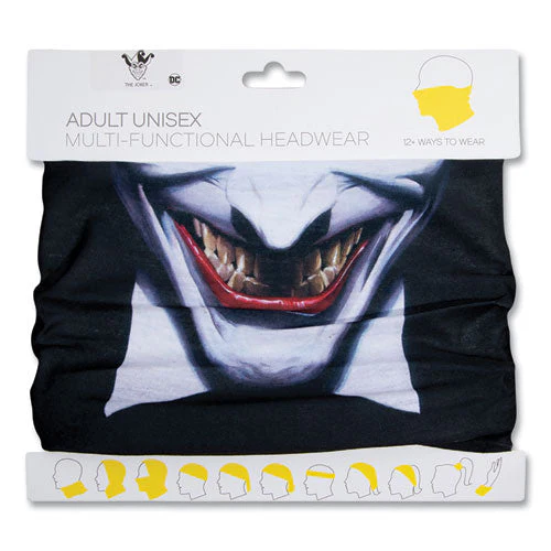 Gaiter Face Mask, Batman Joker Print, Polyester, Adult - Image 1