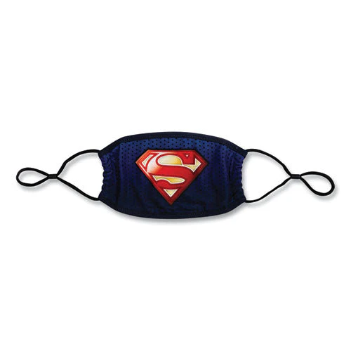 Cloth Face Mask, Superman Logo Print, Cotton/polyester/spandex, Adult - Image 1