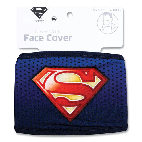 Cloth Face Mask, Superman Logo Print, Cotton/polyester/spandex, Adult - Image 2