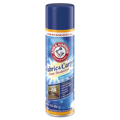 Fabric And Carpet Foam Deodorizer, Fresh Scent, 15 Oz Aerosol Spray, 8/carton - Image 1