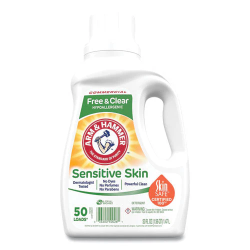 He Compatible Liquid Detergent, Unscented, 50 Loads, 50 Oz Bottle, 8/carton - Image 1