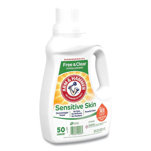 He Compatible Liquid Detergent, Unscented, 50 Loads, 50 Oz Bottle, 8/carton - Image 2
