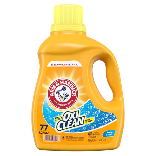 Oxiclean Concentrated Liquid Laundry Detergent, Fresh, 100.5 Oz Bottle, 4/carton - Image 2