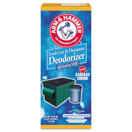 Trash Can And Dumpster Deodorizer With Baking Soda, Sprinkle Top, Original, Powder, 42.6 Oz Box, 9/carton - Image 1