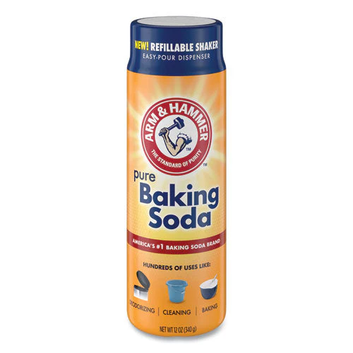 Baking Soda, 12 Oz Refillable Shaker Canister, 6/carton - Image 1