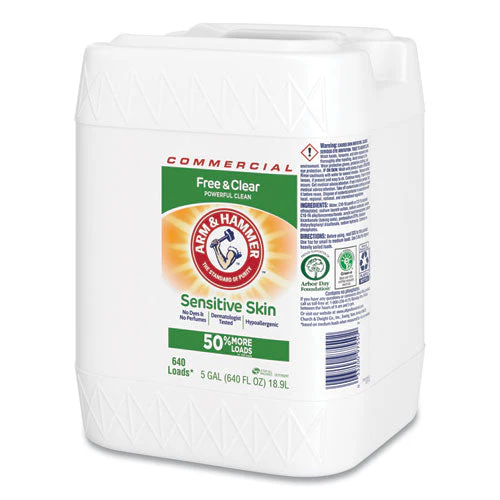 He Compatible Liquid Detergent, Unscented, Free And Clear Scent, 5 Gal Jug - Image 1