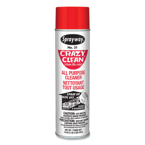 Crazy Clean All Purpose Cleaner, Floral Scent, 19 Oz Aerosol Spray, Dozen - Image 2
