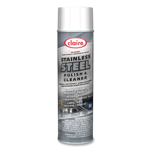 Stainless Steel Polish And Cleaner, Lemon Scent, 15 Oz Aerosol Spray, Dozen - Image 2