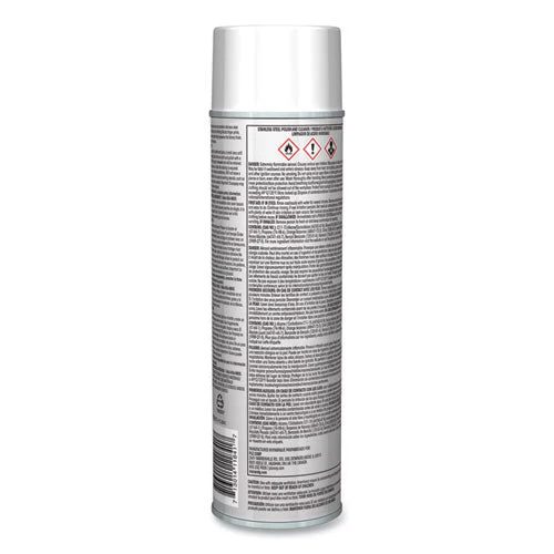 Stainless Steel Polish And Cleaner, Lemon Scent, 15 Oz Aerosol Spray, Dozen - Image 3