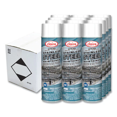 Stainless Steel Maintainer, Lemon Scent, 16 Oz Aerosol Spray, Dozen - Image 1