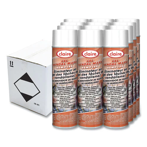 Gel Vandal Mark Remover, 15 Oz Aerosol Spray, Dozen - Image 1