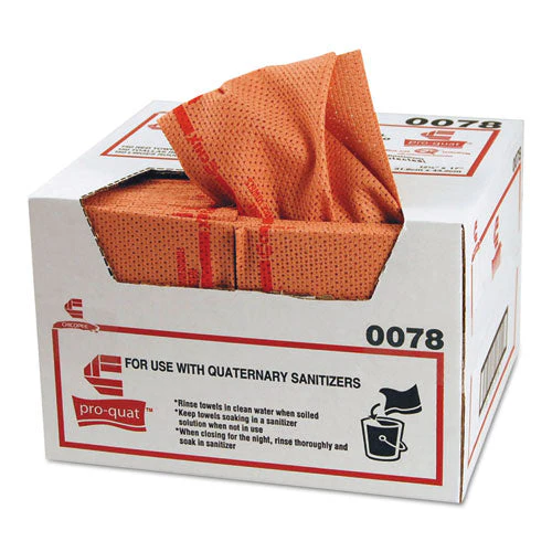 Pro-quat Fresh Guy Food Service Towels, Heavy Duty, 12.5 X 17, Red, 150/carton - Image 1