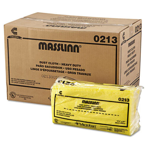 Masslinn Dust Cloths, 1-ply, 16 X 24, Unscented, Yellow, 50/pack, 8 Packs/carton - Image 3
