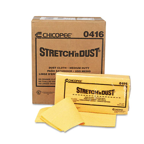 Stretch 'n Dust Cloths, 23.25 X 24, Orange/yellow, 20/bag, 5 Bags/carton - Image 1