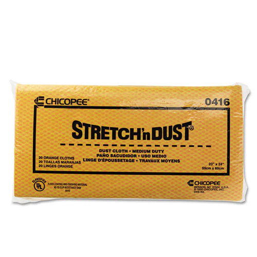 Stretch 'n Dust Cloths, 23.25 X 24, Orange/yellow, 20/bag, 5 Bags/carton - Image 3