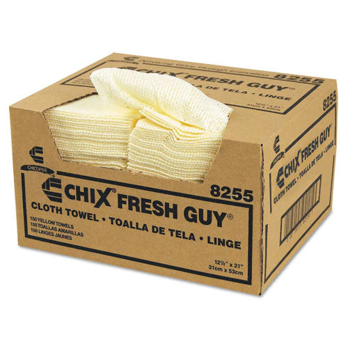 Fresh Guy Towels, 13.5 X 13.5, Yellow, 150/carton - Image 1