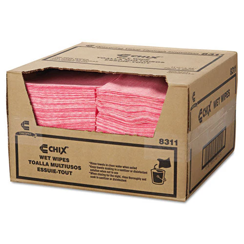Wet Wipes, 11.5 X 24, White/pink, 200/carton - Image 3