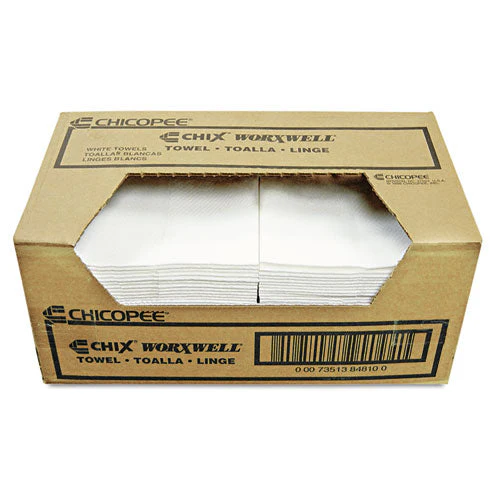 Durawipe Shop Towels, 13 X 15, Z Fold, White, 100/carton - Image 2