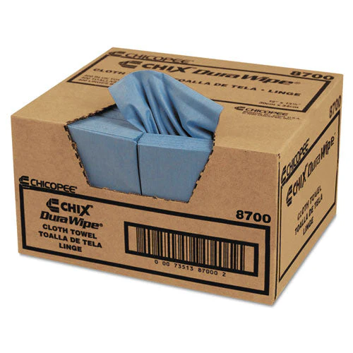 Veraclean Critical Cleaning Wipes, Smooth Texture, 1/4 Fold, 1-ply, 12 X 13, Unscented, Blue, 400/carton - Image 1