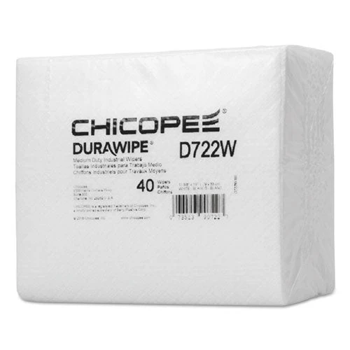 Durawipe Medium-duty Industrial Wipers, 14.6" X 13.7, White, 40/pack, 24 Packs/carton - Image 1