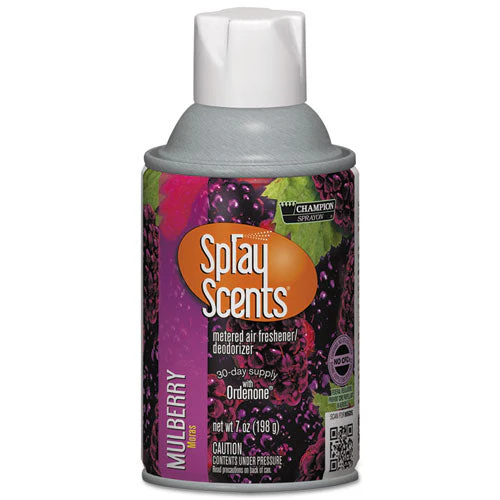 Champion Sprayon Sprayscents Metered Air Freshener Refill, Mulberry, 7 Oz Aerosol Spray, 12/carton - Image 1
