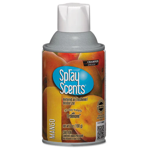 Champion Sprayon Sprayscents Metered Air Freshener Refill, Mango, 7 Oz Aerosol Spray, 12/carton - Image 1