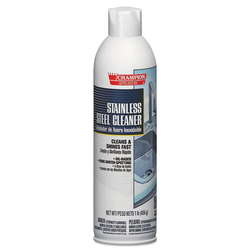 Champion Sprayon Stainless Steel Cleaner, 16 Oz Aerosol Spray, 12/carton - Image 1