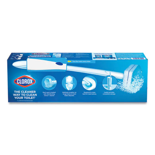 Toiletwand Disposable Toilet Cleaning System: Handle, Caddy And Refills, White, 6/carton - Image 2