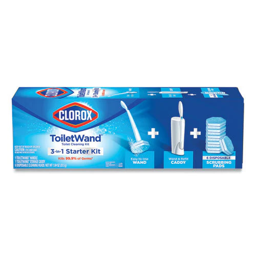 Toiletwand Disposable Toilet Cleaning System: Handle, Caddy And Refills, White - Image 3