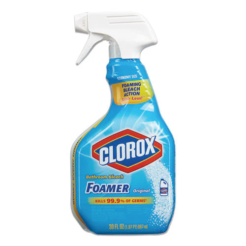 Bleach Foamer Bathroom Spray, Original, 30 Oz Spray Bottle, 9/carton - Image 1