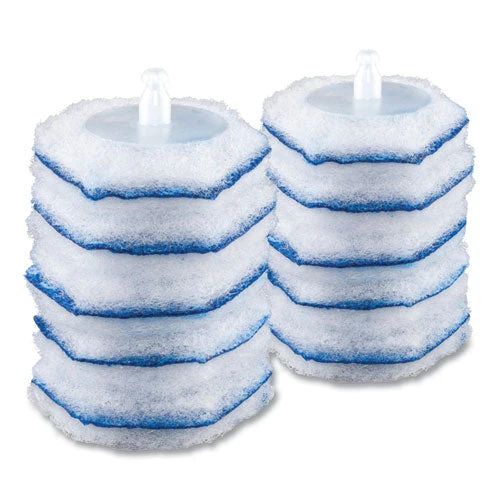 Disinfecting Toiletwand Refill Heads, Blue/white, 10/pack, 6 Packs/carton - Image 3