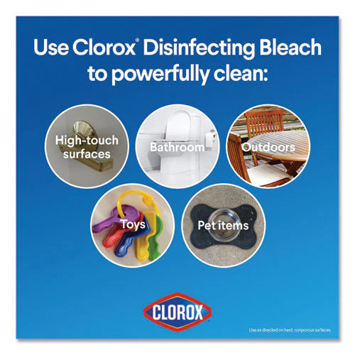 Regular Bleach With Cloromax Technology, 43 Oz Bottle, 6/carton - Image 3