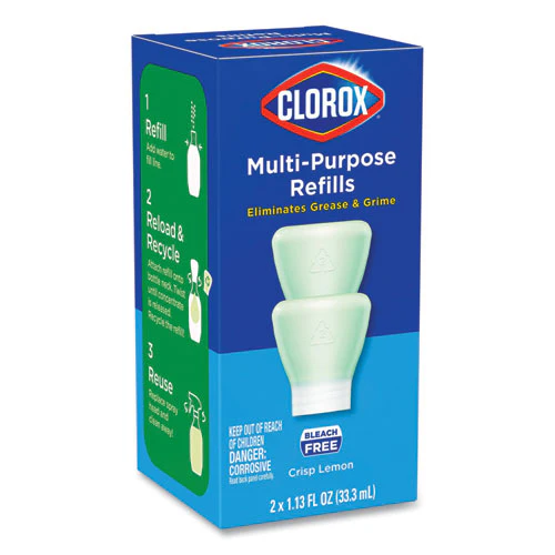 Clorox Multipurpose Degreaser Cleaner Refill Pods, Crisp Lemon Scent, 2 Pods/box, 8 Boxes/carton - Image 2