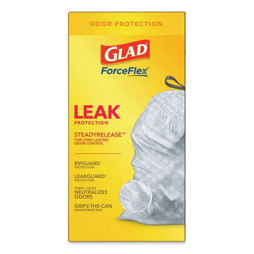 Odorshield Tall Kitchen Drawstring Bags, 13 Gal, 0.78 Mil, 24" X 27.38", White, 40 Bags/box, 6 Boxes/carton - Image 3