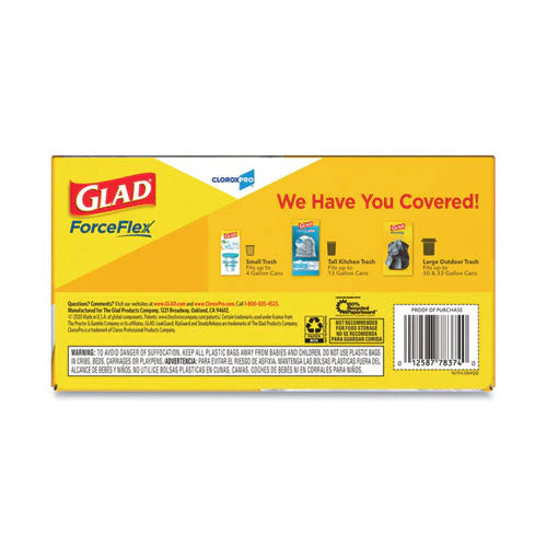 Tall Kitchen Drawstring Trash Bags, 13 Gal, 0.72 Mil, 24" X 27.38", Gray, 100 Bags/box, 4 Boxes/carton - Image 2