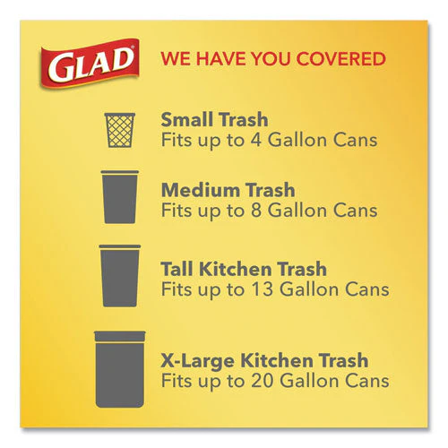 Odorshield Tall Kitchen Drawstring Bags, 13 Gal, 0.95 Mil, 24" X 27.38", White, 80/box - Image 3
