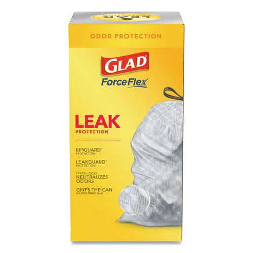 Tall Kitchen Drawstring Trash Bags, 13 Gal, 0.72 Mil, 23.75" X 24.88", White, 240/carton - Image 2