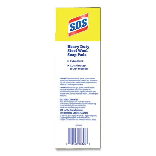 Steel Wool Soap Pads, 2.4 X 3, Steel, 15 Pads/box, 12 Boxes/carton - Image 2
