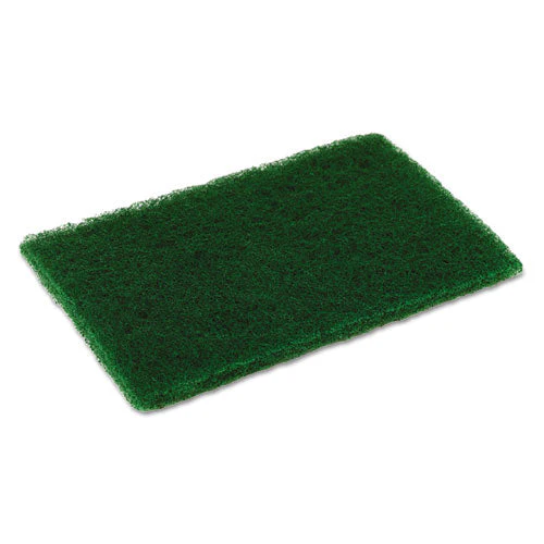 Medium Duty Scouring Pad, 6 X 9, Green, 10/pack, 6 Packs/carton - Image 1