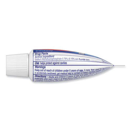 Toothpaste, Personal Size, 0.85 Oz Tube, Unboxed, 240/carton - Image 3