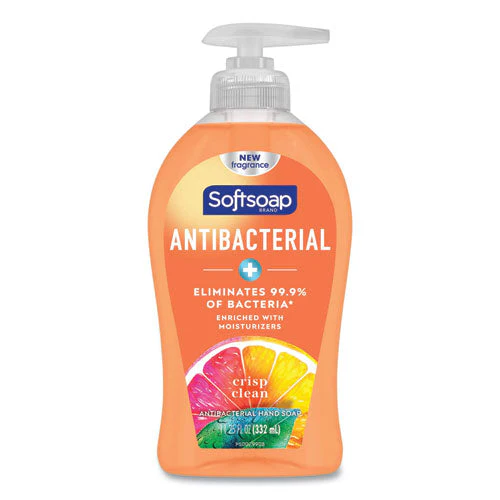 Antibacterial Hand Soap, Crisp Clean, 11.25 Oz Pump Bottle - Image 1